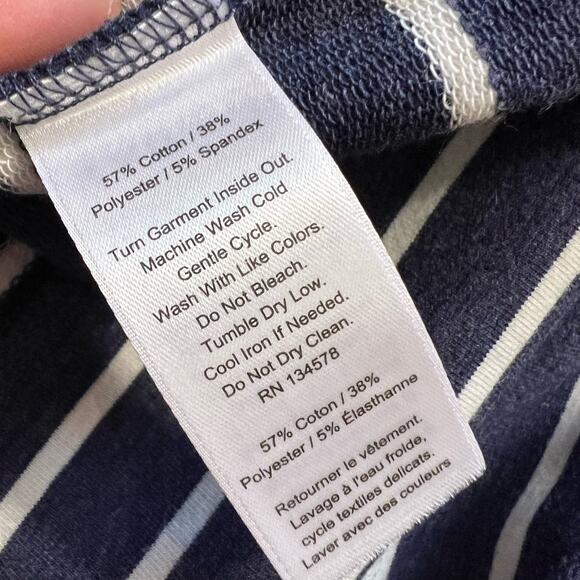 Vineyard Vines Shep Shirt Womens Medium Blue Stripe Preppy Hooded - Picture 7 of 7